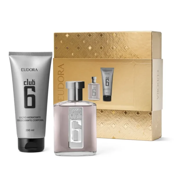 Kit  Club 6: Desodorante Colônia  Loção Hidratante Desodorante Corporal 200ml