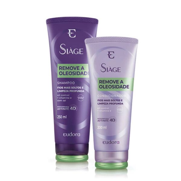 Kit Siàge Remove a Oleosidade Shampoo 250ml+ Condicionador 200ml